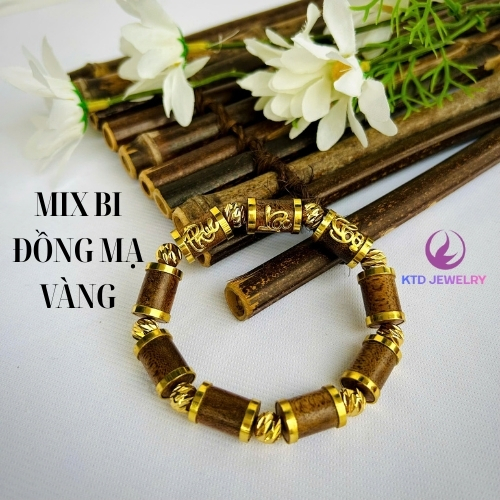 Đốt Trúc Trầm Tốc Bọc Khoen Mạ Vàng, Charm Phúc Lộc Thọ - Ảnh 6