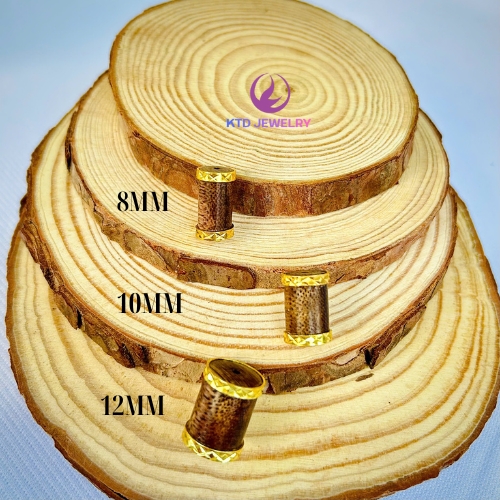 Đốt Trúc Trầm Tốc Bọc Khoen Mạ Vàng, Charm Phúc Lộc Thọ - Ảnh 3