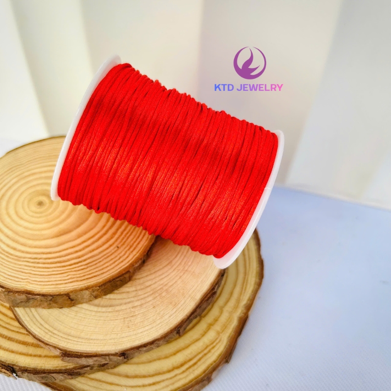 Dây Đỏ May Mắn Dùng Để Thắt Vòng Tay, Xâu Hạt, Phụ Kiện Treo Xe Oto - Ảnh 4