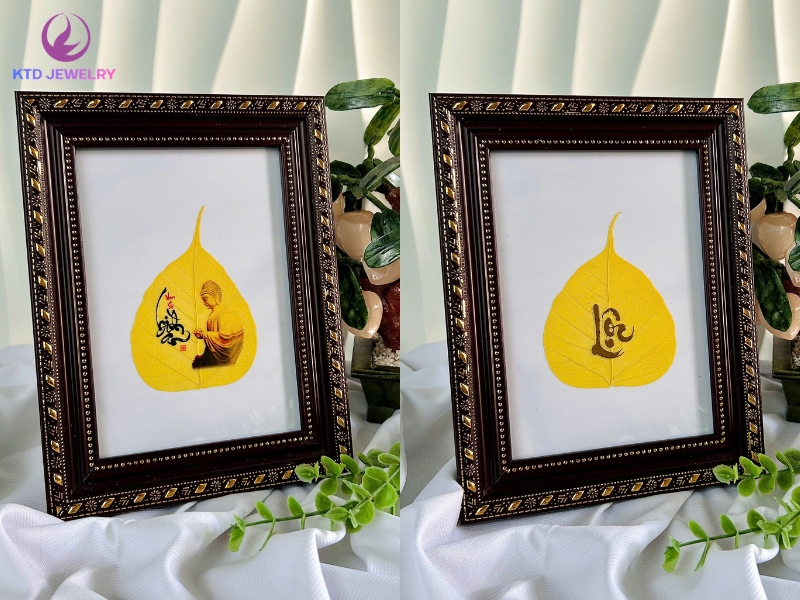 Tranh lá bồ đề 