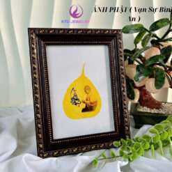 Tranh lá bồ đề hình phật